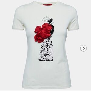 Carolina Herrera Sequin T-shirt Sz: XS